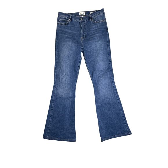 Frame Jeans Women's 32 Le High Flare in Medium Wash in Mermaid Wash - Picture 1 of 8